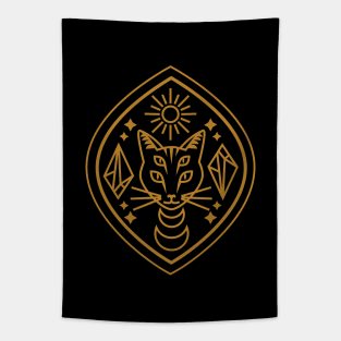 Mystic Witch Cat Tapestry