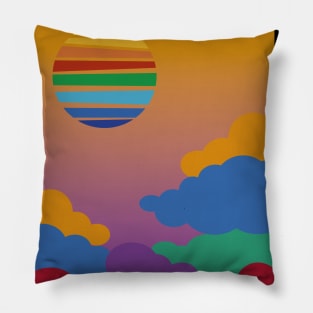 Atardecer en Neverland Pillow