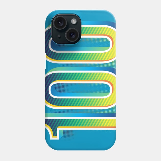 Float 100 blue green Phone Case by MplusC