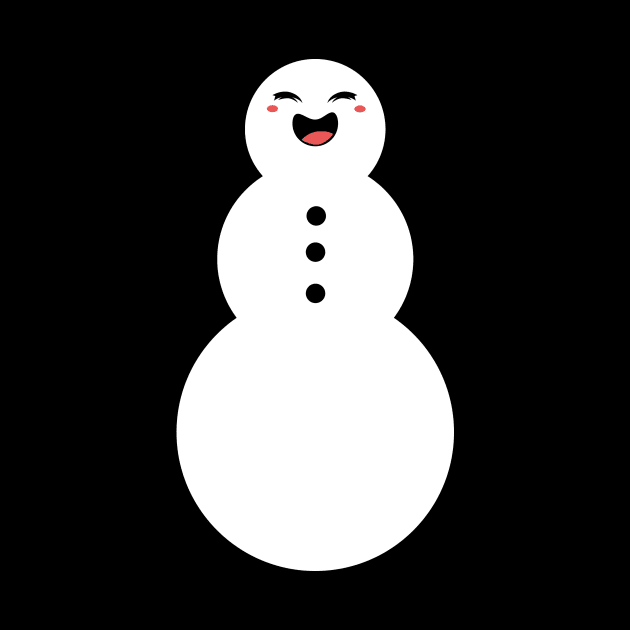 Snowman Laughing by Imutobi