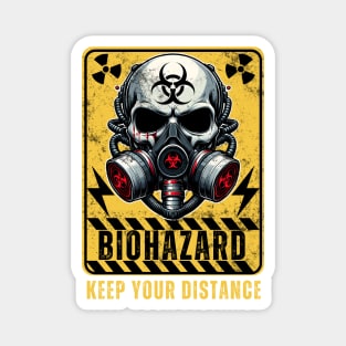 Biohazard Keep Your Distance Magnet