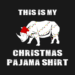 Rhino Christmas Gift T-Shirt