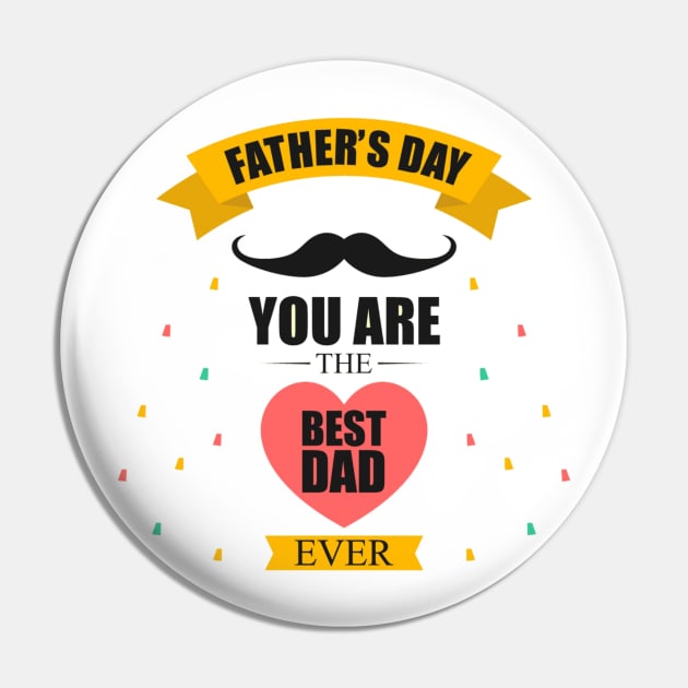 father's day you are the best dad Pin by ERRAMSHOP