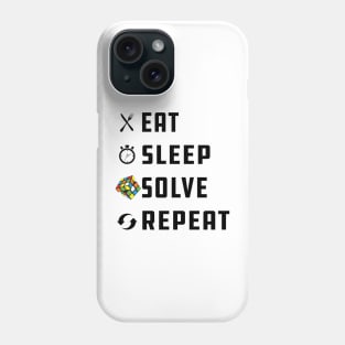 Rubik Cube - Eat Sleep Solve Repeat Phone Case