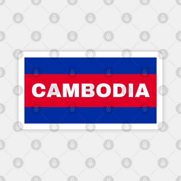 Cambodian Flag Colors Magnet by aybe7elf