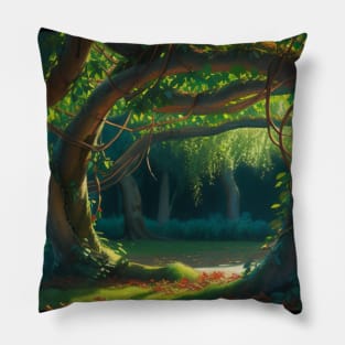 Pantanal Meadow - Lianas and Trees Pillow