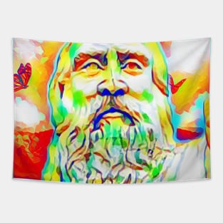 Diogenes Colourful Portrait | Diogenes Artwork 11 Tapestry