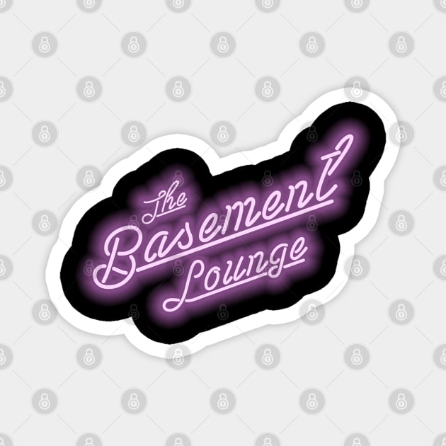 TBL Neon Black Logo Magnet by basementloungepod