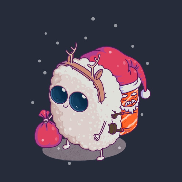 happy santa sushi by makapa