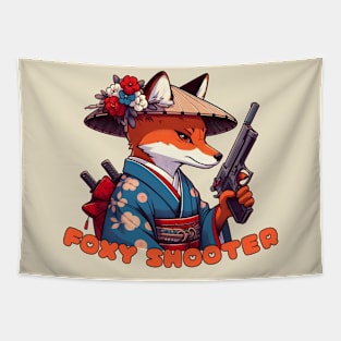 Shooting fox Tapestry