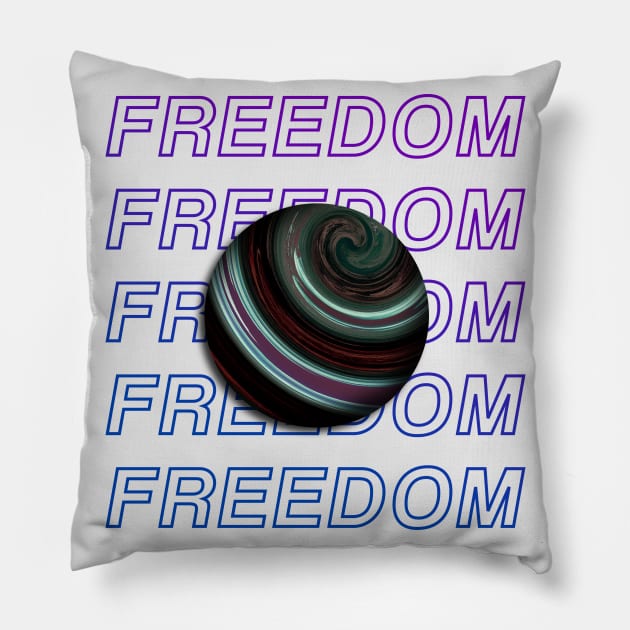 Freedom! Pillow by Why.id