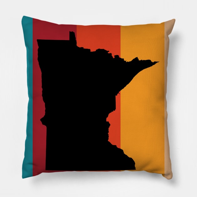 Minneapolis Minnesota Retro Pillow by easytees
