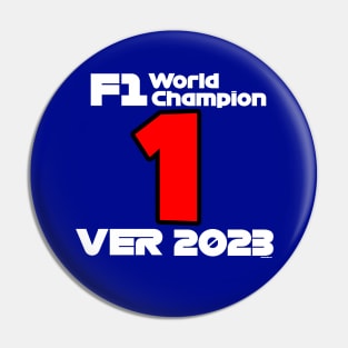 max verstappen 1 2023 F1 World Champion Pin