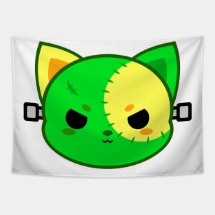 Cute Frankenstein Cat Tapestry