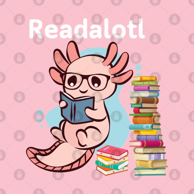 Readalotl axolotl by jennydesigns