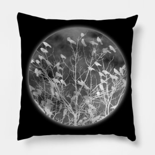 Crows and the moon Pillow