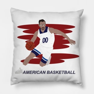 Cartoon of a basketball player Pillow