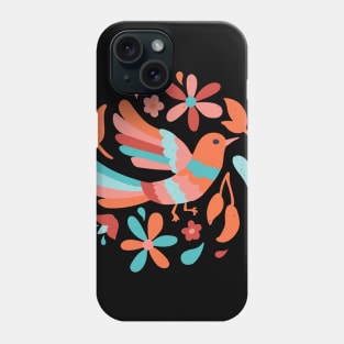 FLORAL BIRD colorful abstract Phone Case
