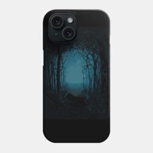 dark forest pixel art Phone Case