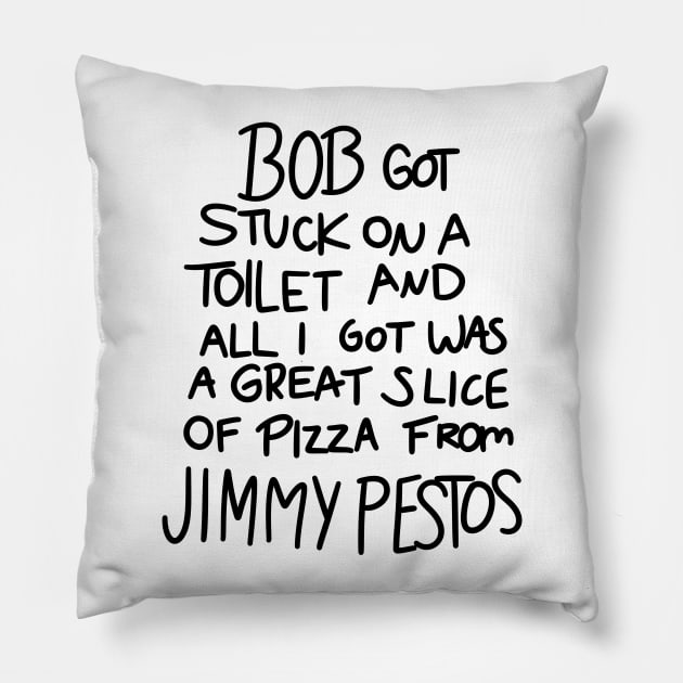 Jimmy Pesto Pillow by hertrashiness