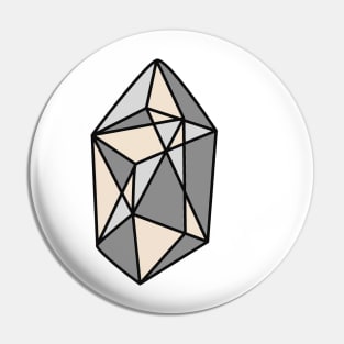 Faceted Gemstone- Neutral Pin