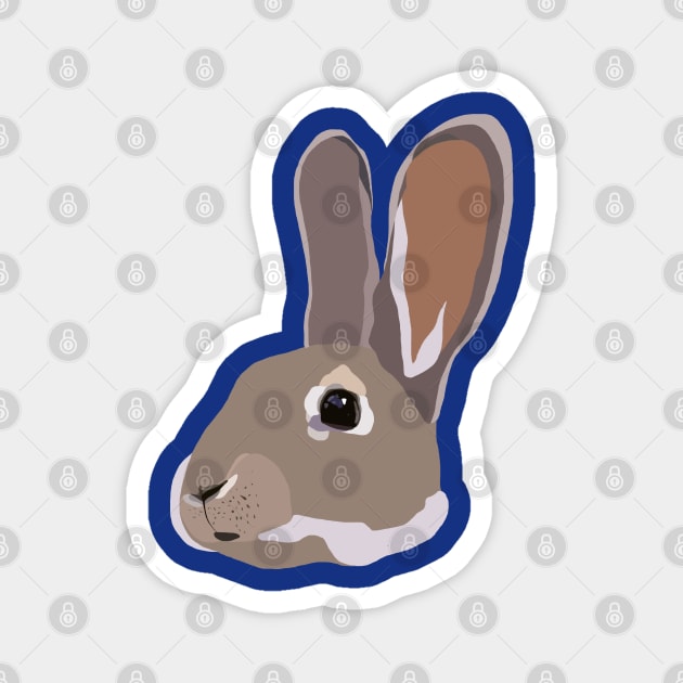Rabbit Magnet by ElviaMontemayor