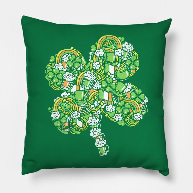 St. Patty's Doodle Pillow by krisren28