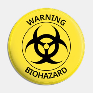 WARNING BIOHAZARD Pin