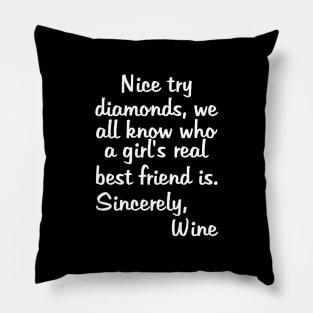 Nice try diamonds Pillow