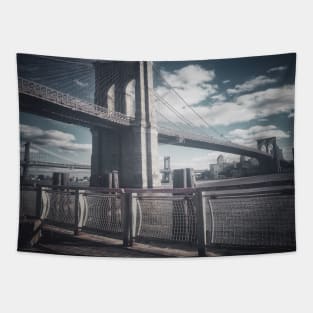 Two Bridges, Manhattan, New York City Tapestry