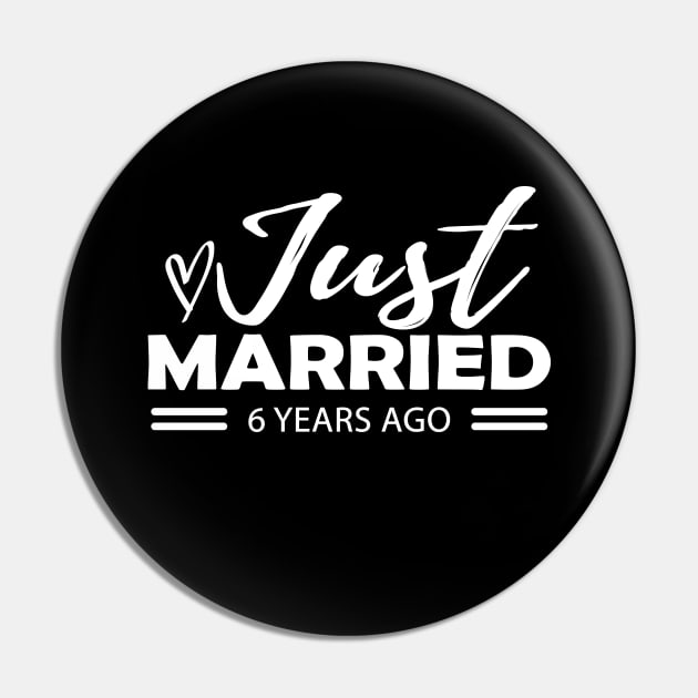 6th Wedding Anniversary - 6 years anniversary Pin by KC Happy Shop