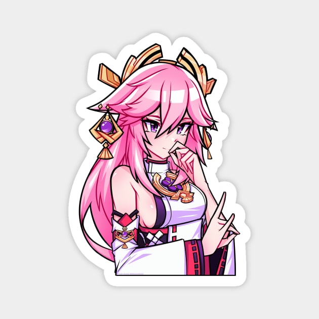 Yae Miko Magnet by tsunderemaids