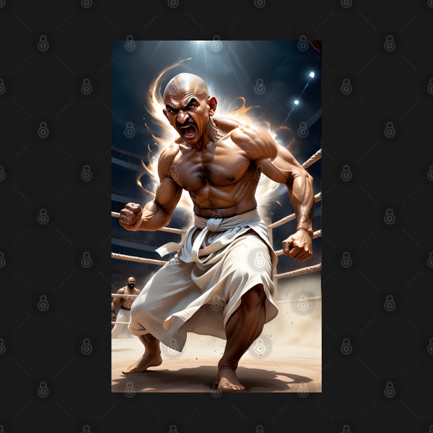 Mahatma Gandhi “Beast Mode” MMA Fighter by StudioX27