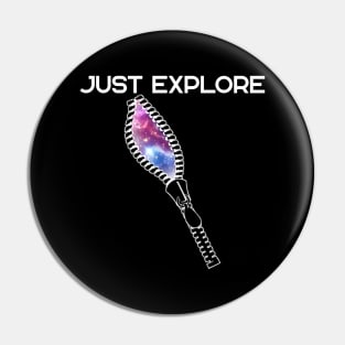 Just Explore Zip Space X Mission Galaxy Future Pin