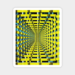 Apartment Building Brutalism Pattern 02 Magnet