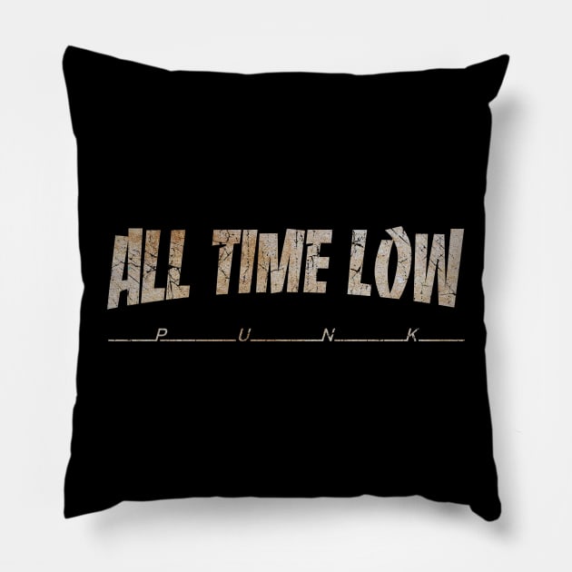 ALL TIME LOW - DIRTY VINTAGE Pillow by SERVASTEAK