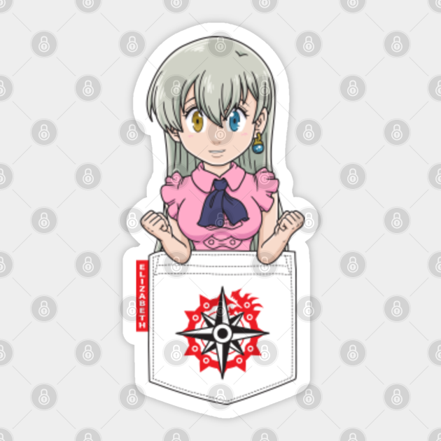 Pocket Chibi Elizabeth Liones - Seven Deadly Sins Elizabeth - Pegatina ...