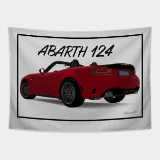 ABARTH 124 Back Tapestry