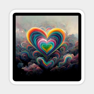 Water Hearts Of Love 4 Magnet