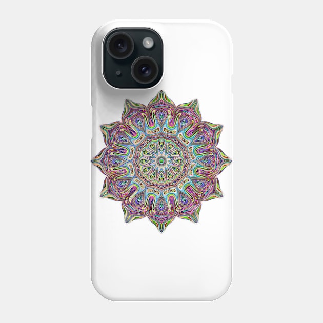 Mandala Geometry Fractal Sacred Yoga Art Mantra Good Vibe Phone Case by twizzler3b