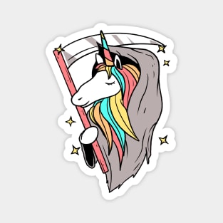 Unicorn Grim Reaper Magnet