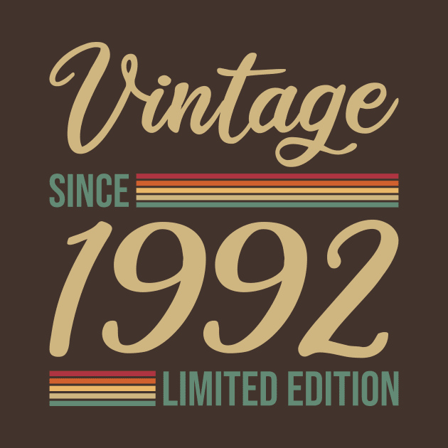 Vintage since 1992 Limited Edition Gift by POS