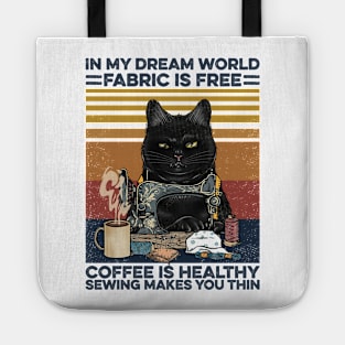 Sew Coffee In My Dream World Sewing Tote