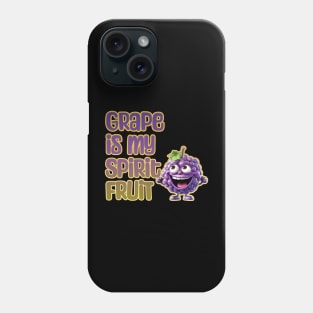 Grape is My Spirit Fruit Phone Case