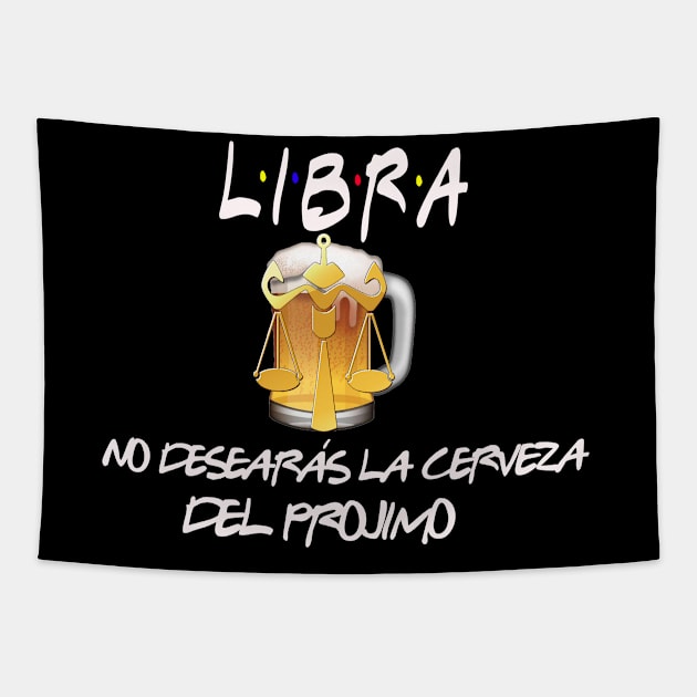 Libra Friends Tapestry by Cervezas del Zodiaco