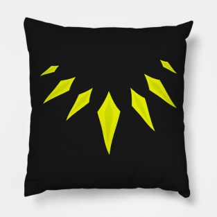 Gold tribal panther necklace Pillow