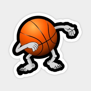 Funny dabbing basketball ball Magnet