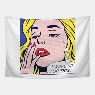 Pop Awake Girl Tapestry