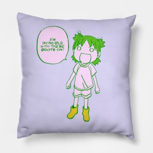 I draw that panel of invincible boots yotsuba / yotsubato Pillow