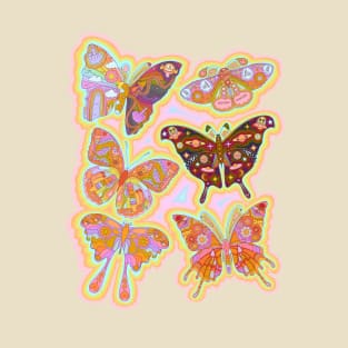 Social Butterflies - 70s butterflies T-Shirt